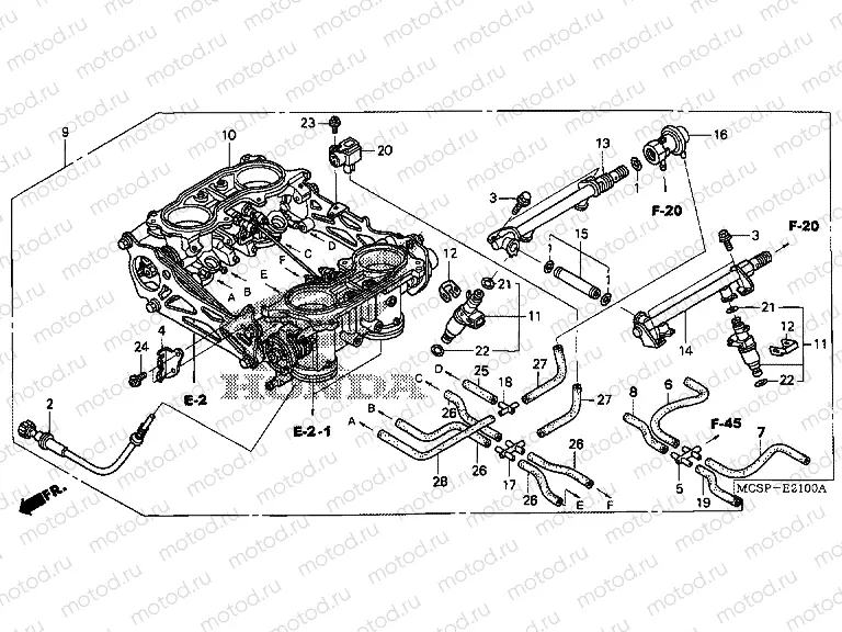 E-21 THROTTLE HOUSING (ED.)