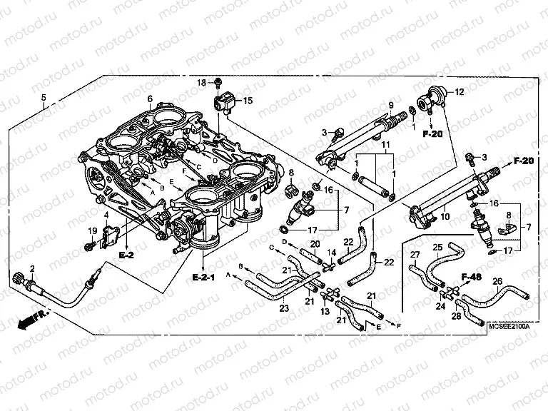 E-21 THROTTLE HOUSING (ED.)