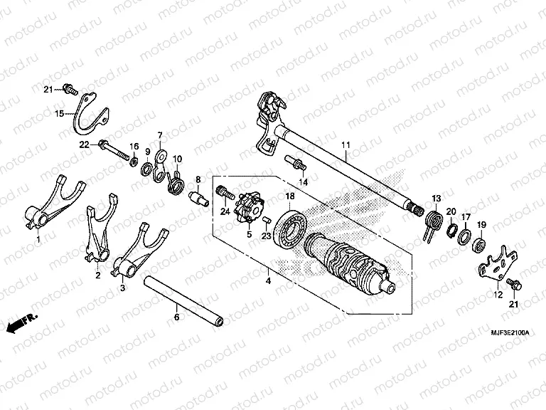 E-21 TRANSMISSION DRUM (CTX700A)