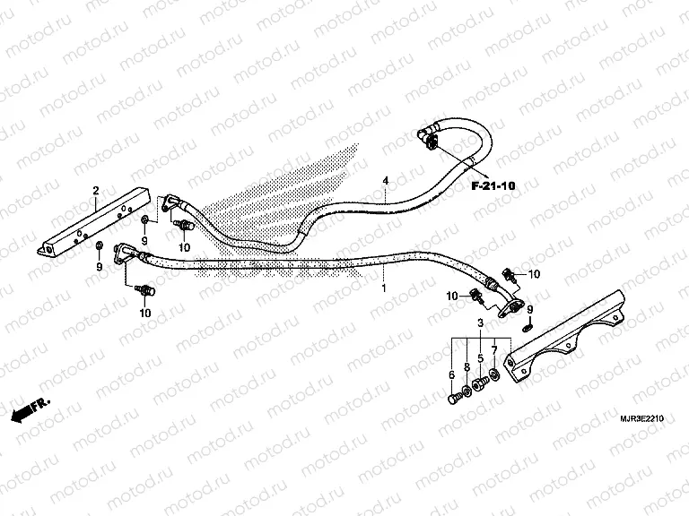 E-22-10 THROTTLE HOUSING (PIPING)