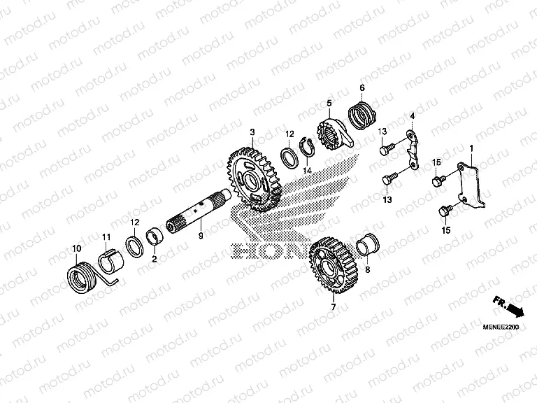 E-22 DRIVE SHAFT AXLE