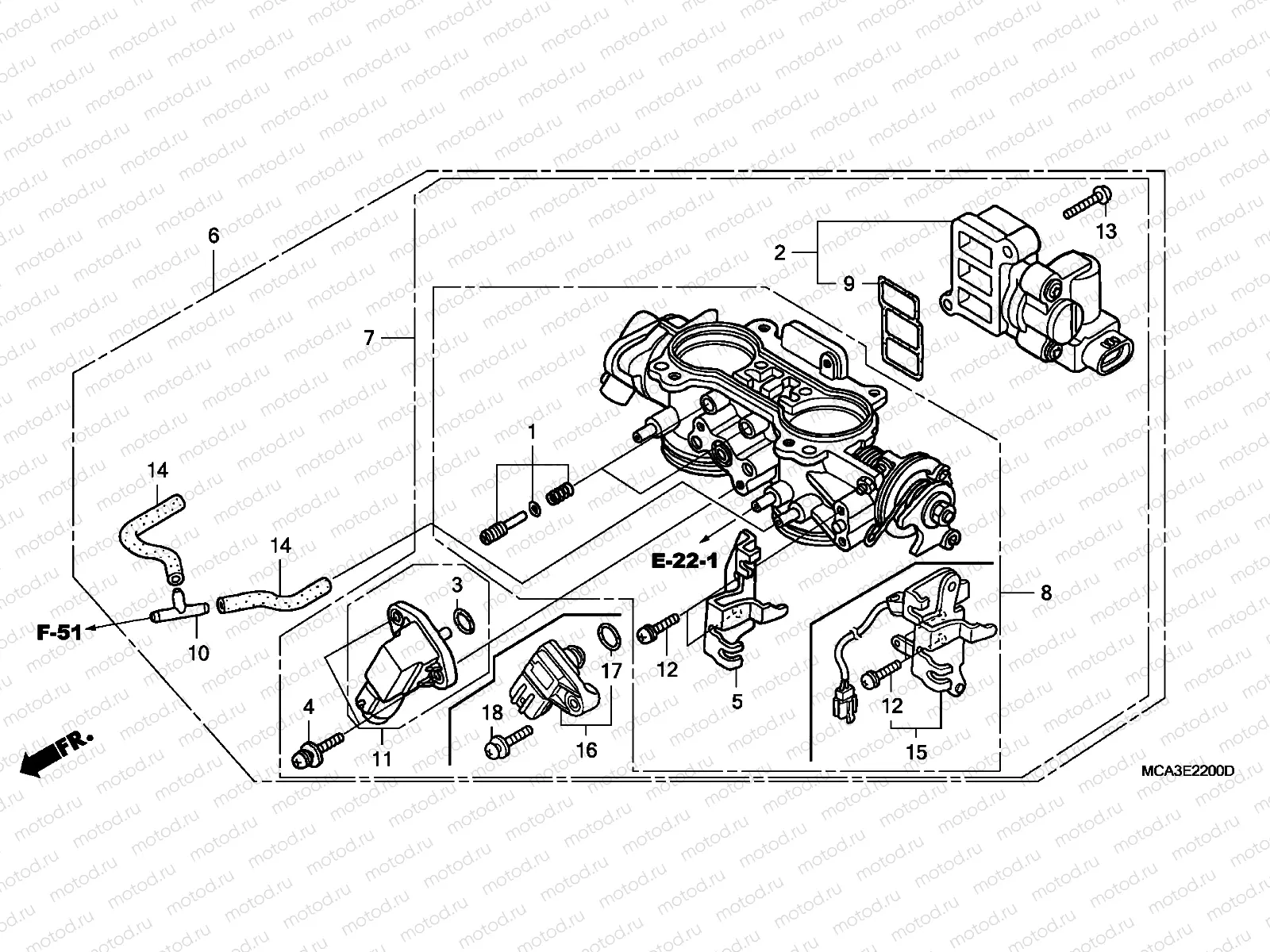 E-22 THROTTLE BODY