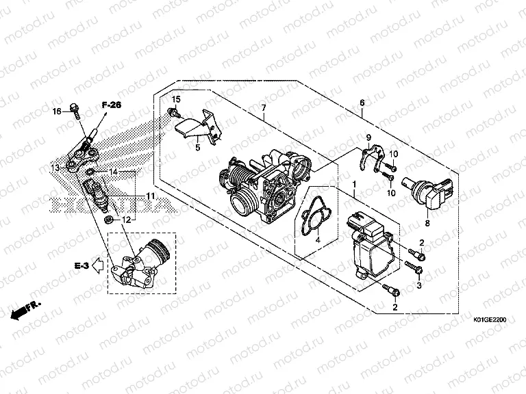 E-22 THROTTLE BODY / FUEL INJECTOR