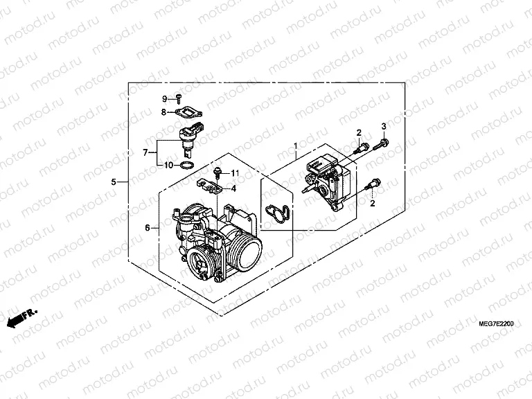 E-22 THROTTLE HOUSING
