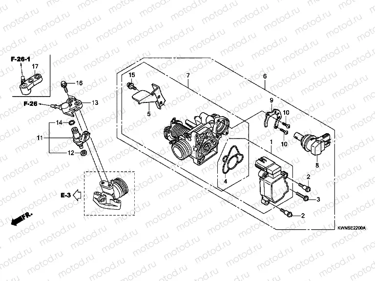 E-22 THROTTLE HOUSING