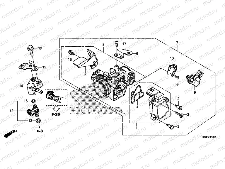 E-22 THROTTLE HOUSING