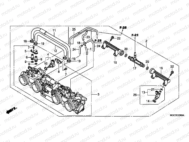 E-23 THROTTLE HOUSING