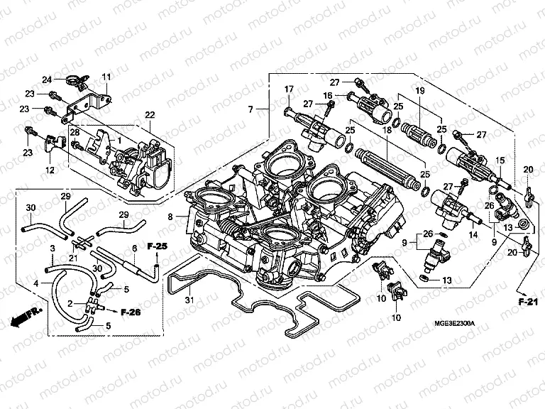 E-23 THROTTLE HOUSING