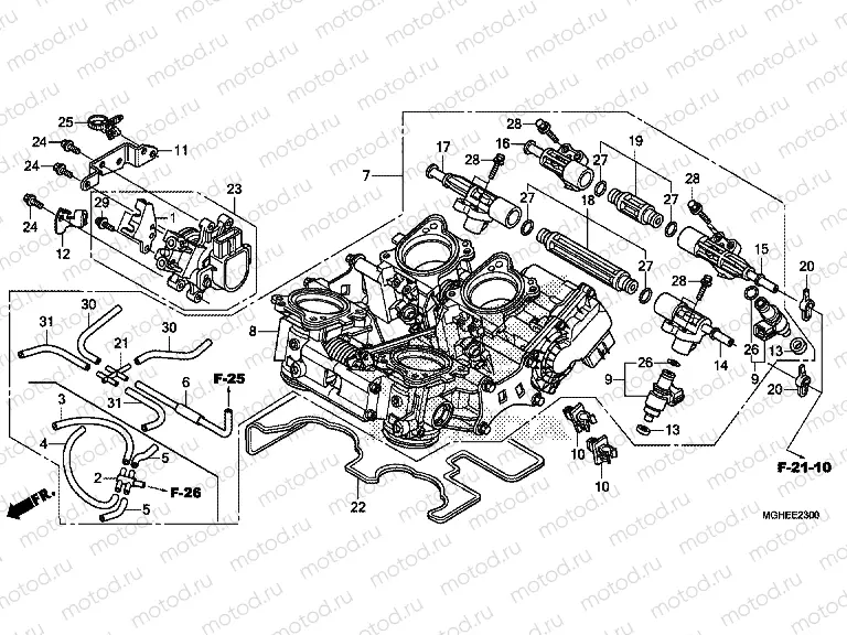 E-23 THROTTLE HOUSING