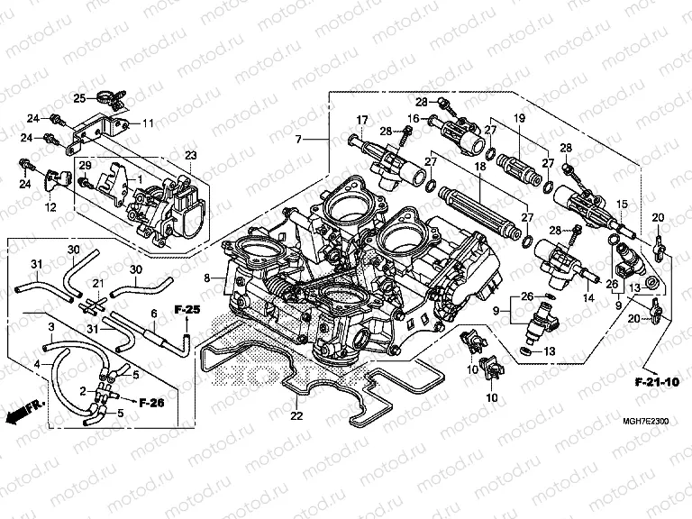 E-23 THROTTLE HOUSING