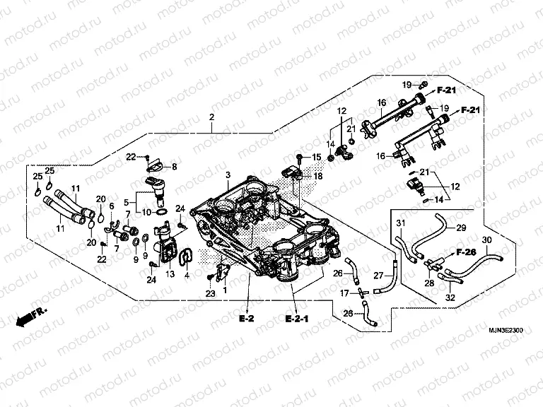 E-23 THROTTLE HOUSING
