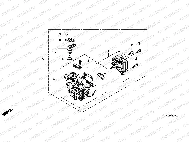 E-23 THROTTLE HOUSING