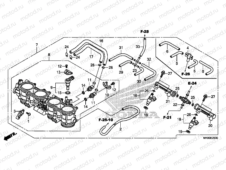 E-23 THROTTLE HOUSING