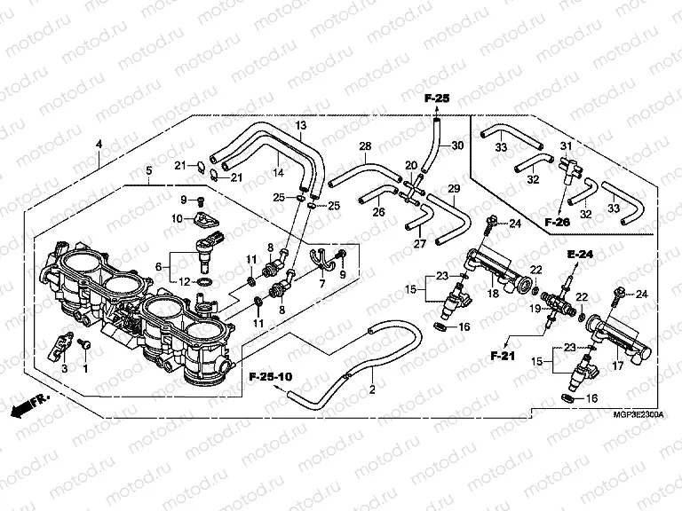 E-23 THROTTLE HOUSING