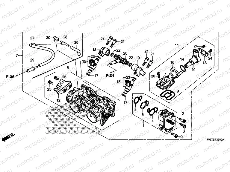 E-23 THROTTLE HOUSING