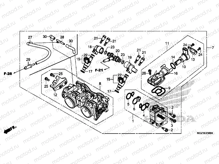 E-23 THROTTLE HOUSING