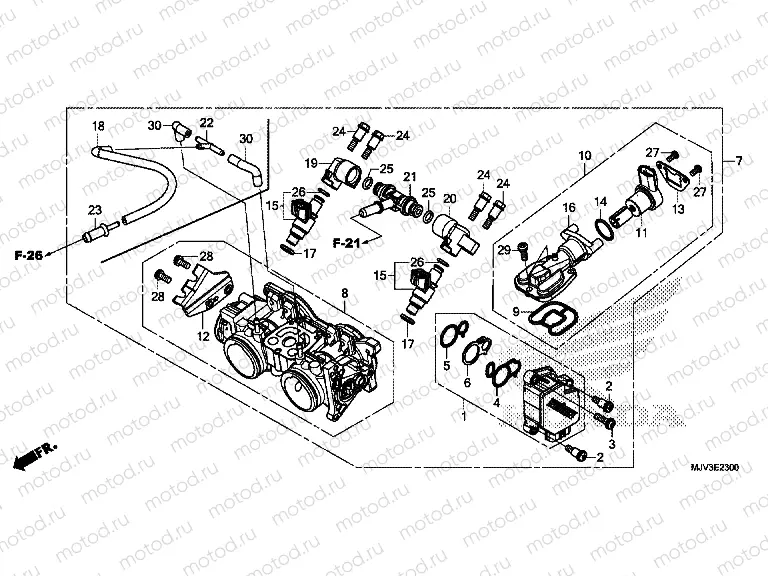 E-23 THROTTLE HOUSING
