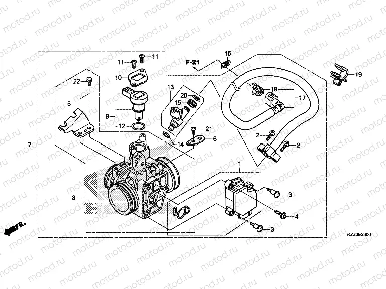 E-23 THROTTLE HOUSING
