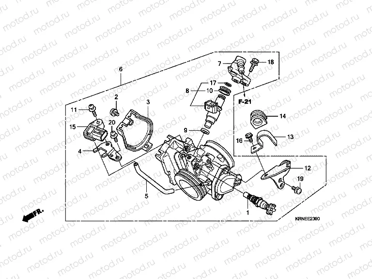 E-23 THROTTLE HOUSING