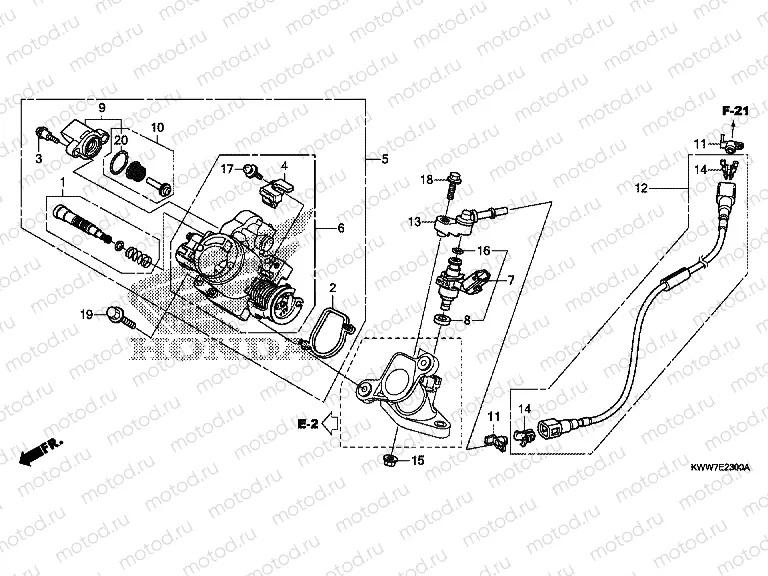 E-23 THROTTLE HOUSING