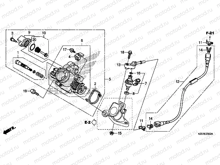 E-23 THROTTLE HOUSING