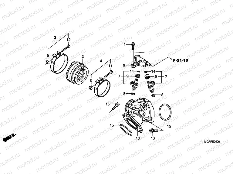 E-24 INJECTOR / SUCTION PIPE