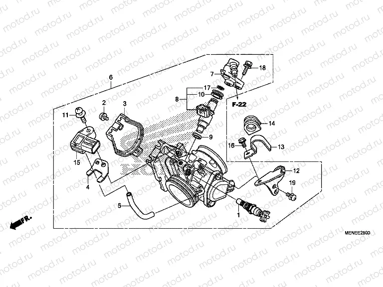 E-25 THROTTLE HOUSING