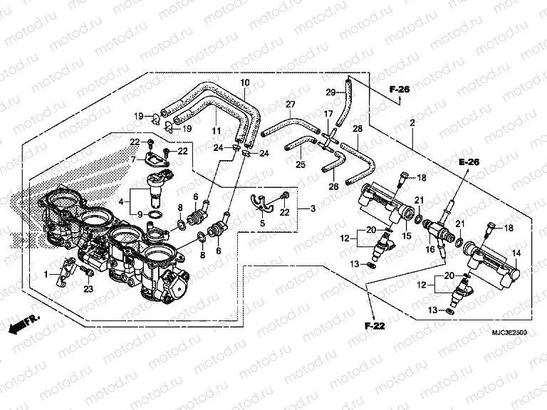 E-25 THROTTLE HOUSING