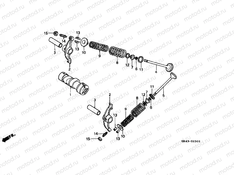 E-3-1 CAMSHAFT / VALVE (C50LAG / J / N)