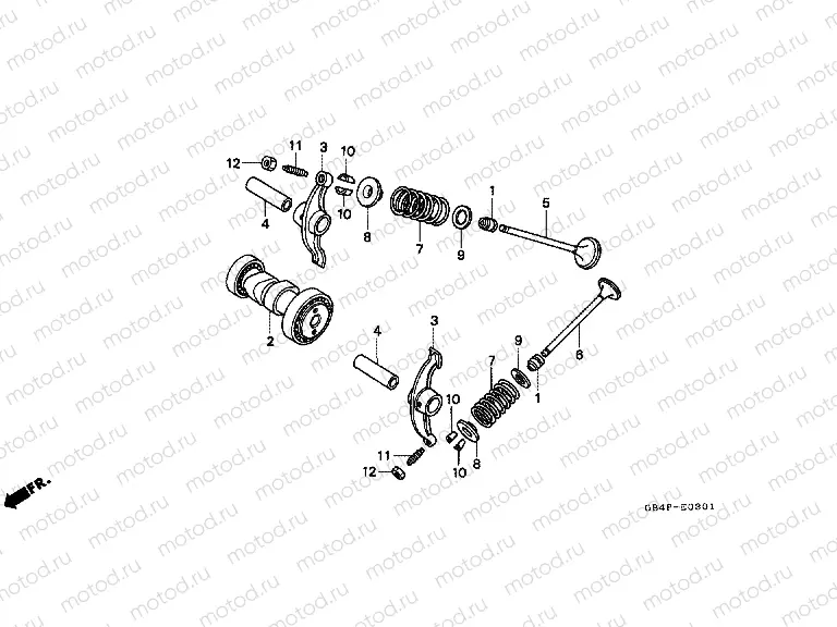 E-3-1 CAMSHAFT / VALVE (C50SP / C50ST)