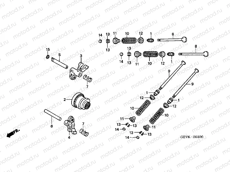 E-3-1 CAMSHAFT / VALVE (NPS505 / 6)