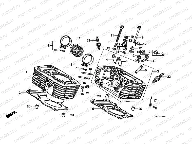 E-3-1 CYLINDER / CYLINDER HEAD (REAR)