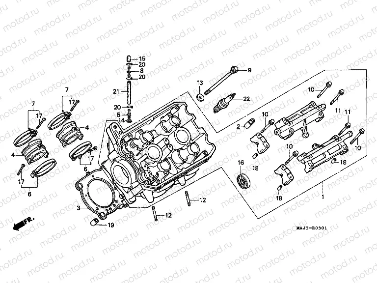 E-3-1 LEFT CYLINDER HEAD