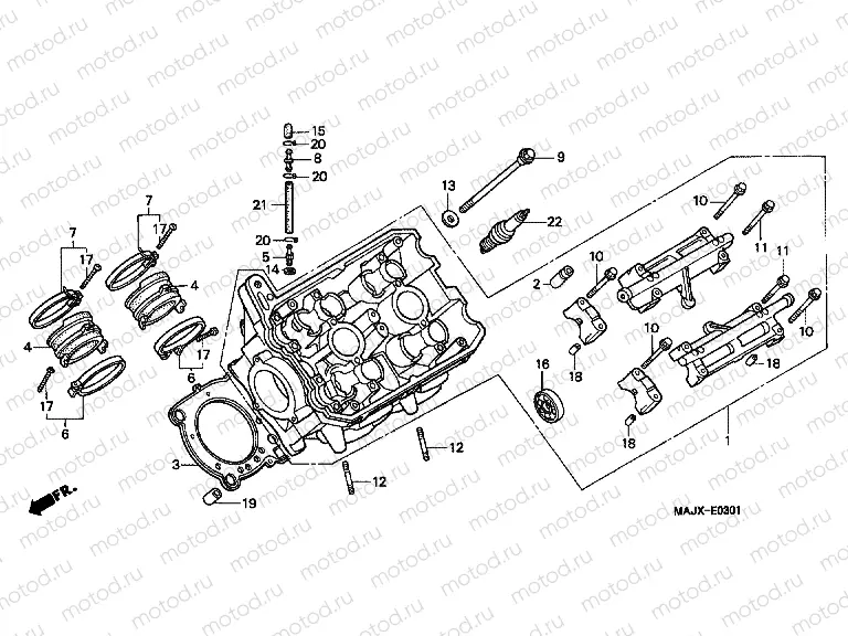 E-3-1 LEFT CYLINDER HEAD