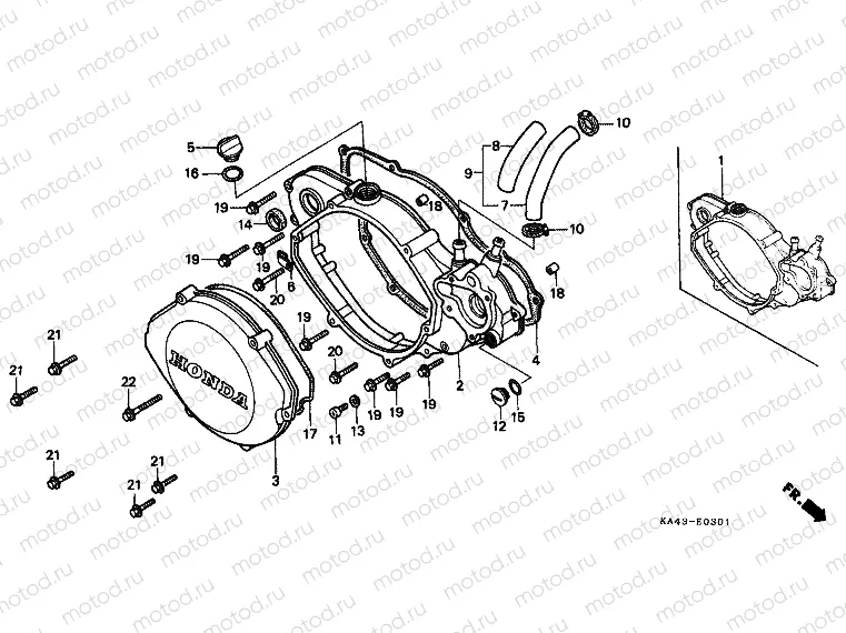 E-3-1 RIGHT CRANKSHAFT COVER (2)