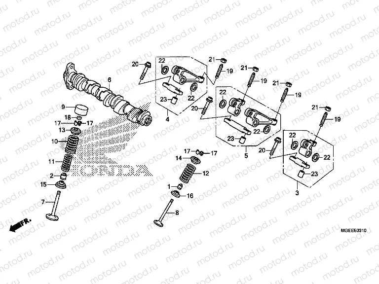 E-3-10 CAMSHAFT / VALVE (REAR)