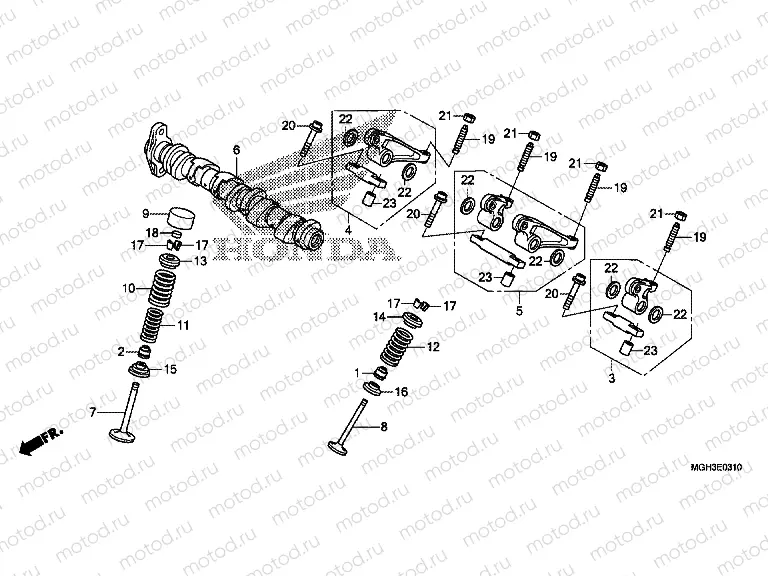 E-3-10 CAMSHAFT / VALVE (REAR)