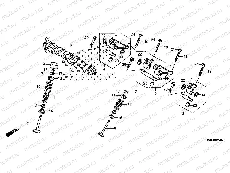 E-3-10 CAMSHAFT / VALVE (REAR)