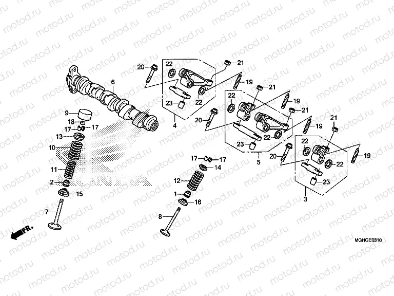 E-3-10 CAMSHAFT / VALVE (REAR)