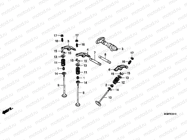 E-3-10 CAMSHAFT / VALVE (REAR)