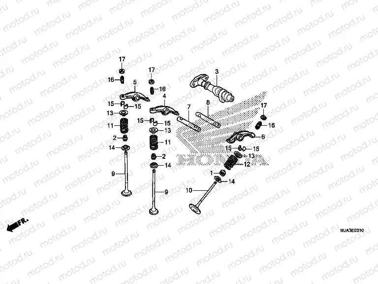 E-3-10 CAMSHAFT VALVE (REAR)