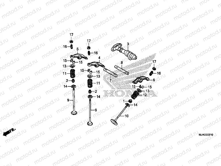 E-3-10 CAMSHAFT / VALVE (REAR)