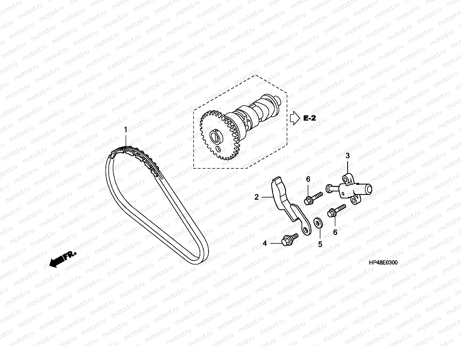 E-3 CAM CHAIN/TENSIONER