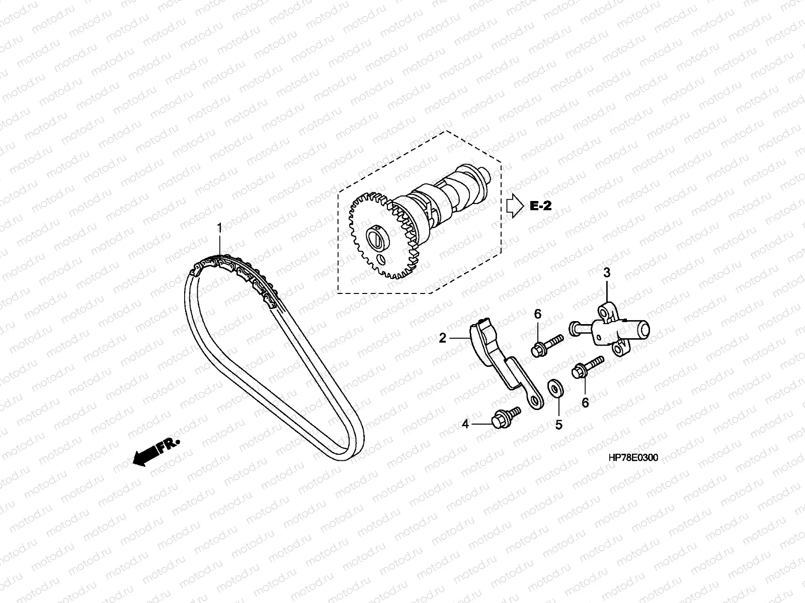 E-3 CAM CHAIN/TENSIONER