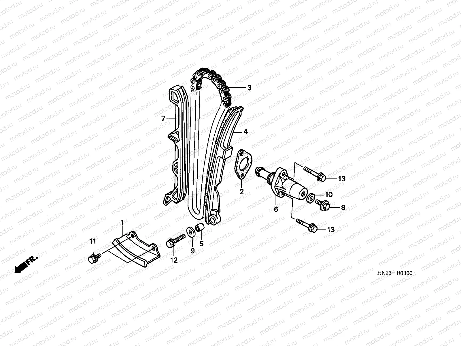 E-3 CAM CHAIN/TENSIONER