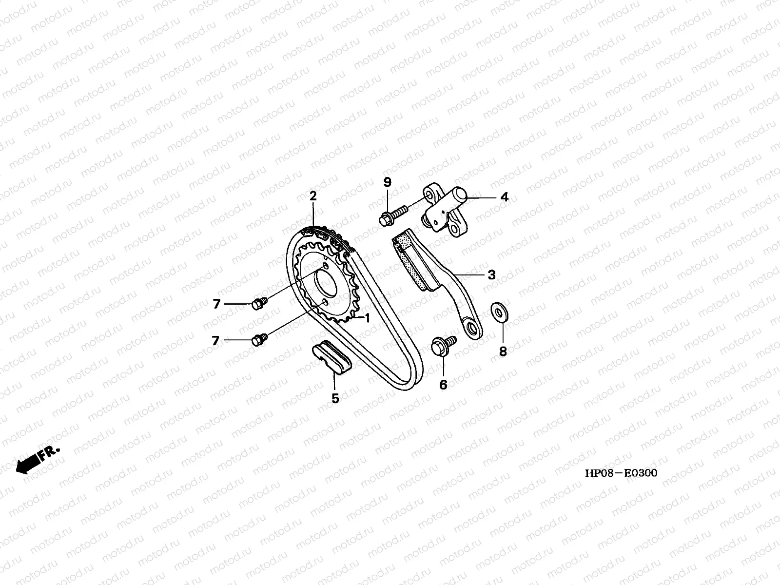 E-3 CAM CHAIN/TENSIONER