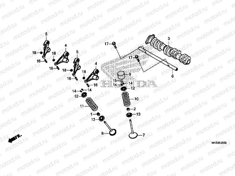 E-3 CAMSHAFT & VALVE