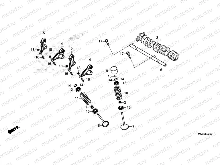 E-3 CAMSHAFT & VALVE