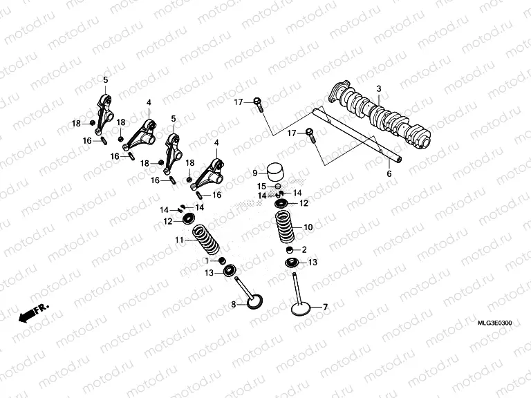 E-3 CAMSHAFT & VALVE