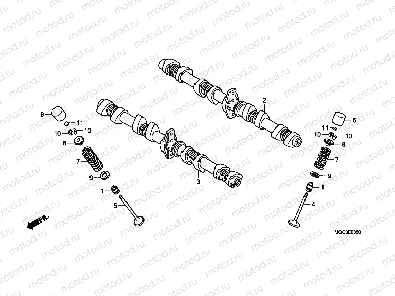 E-3 CAMSHAFT / VALVE